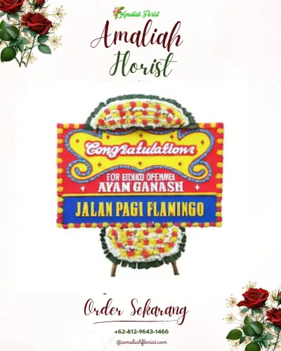 Bunga Papan Congratulation di Yayasan Sosial Rumah Duka Palangkaraya